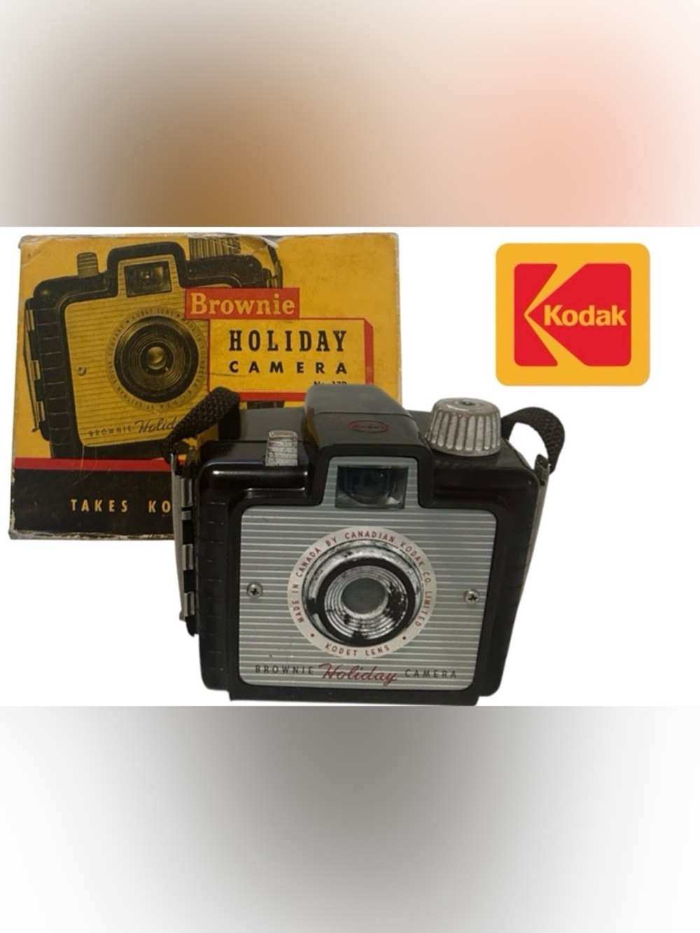 VINTAGE KODAK BROWNIE HOLIDAY CAMERA ORIGINAL BOX